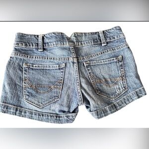 Mossimo Supply Co. Light Blue Denim Jean Shorts with Decorative Pocket Stitching